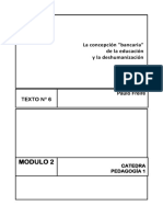 Paulo Freire - La Concepción Bancaria de La Educacion