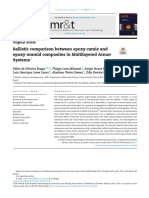 Ballistic Comparison Between Epoxy-Ramie and Epoxy-Aramid Composites in Multilayered Armor Systems