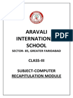 Class 3 Computer Revision Module