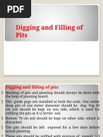 Digging and Filling of Pits