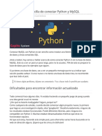 La Forma Mas Sencilla de Conectar Python y MySQL