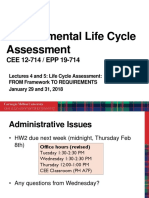 Lecture 4 and 5 - ISO LCA Framework - S18