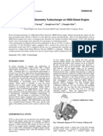 Effect of Variable Geometry Turbocharger On HSDI Diesel Engine