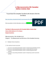 Test Bank For Macroeconomics 8th Canadian Edition Andrew Abel