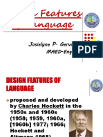 Design Features of Language (1-4) With Quiz