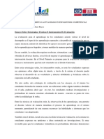 Ensayo Sobre Tecnica, Instrumentos y Estrategia de Evaluacion