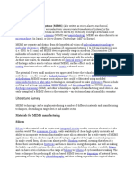 Microelectromechanical Systems (MEMS) (Also Written As Micro-Electro-Mechanical