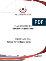 Plan de Negocios Tortilleria Pelon