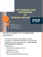 Meaning and Importance of Tourism and Hospitality