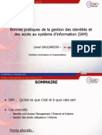 Bonnes Pratiques de La Gestion Des Identités Et Des Accès Au Système D Information (IAM)