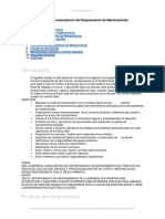 Manual Funcionamiento Del Departamento Mantenimiento