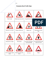 Romanian Road Traffic Signs 1 PDF