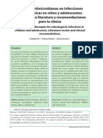 El Articulo #8 Terapias Antimicrobianas en Infecciones Odontogénicas en Niños y Adolescentes PDF