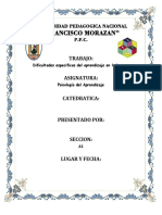 Informe de Psicologia Del Aprendizaje