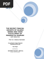 Islamic Finance and Their Financial Growth Verses Their Maqasid Al Shariah