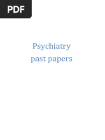 Psychiatry Pastpapers