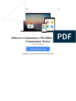 Hebrews Commentary The Bible Believers Commentary Series by DR Peter S Ruckman B0053yppp8