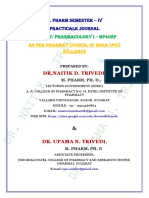 Pharmacology I - Practical Journal - B. Pharm Sem Iv PDF