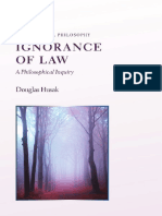 Ignorance of Law - A Philosophical Inquiry