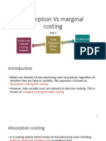 CMA-Unit 5 - Absorbtion Costing, Operation Costing & by Product Costing - 18-19