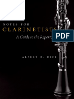 Notes For Clarinetists A Guide To The Repertoire 60d5