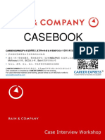 Bain Casebook Consulting Case Interview Book贝恩咨询案例面试