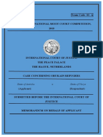 Applicant Memorandum T-03