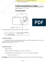 Filtre Passe Bande Et Passe Bas Ordre2