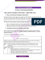 Directive Principles of State Policy Indian Polity Notes PDF