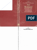 (Obras Maestras Del Pensamiento Contemporáneo Número 48) Jean Rostand - Introducción A La Historia de La Biología. 48-Planeta (1985)