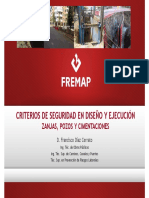 Presentacion - Criterios de Seguridad en El Diseño y Ejecución de Excavaciones. Zanjas, Pozos y Cimentaciones PDF