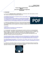 TD Microbio M1 Generalites Reponses PDF