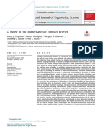 A Review On The Biomechanics of Coronary Arteries