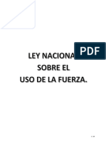 Ley Nacional Uso Fuerza