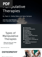 Manipulative Therapies