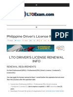 Philippine Driver S License Renewal