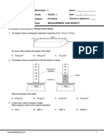 Measurement and Density