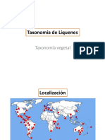 Taxonomía de Líquenes