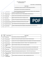 Project Topics - SecA - Environmental Law