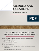 School Rules and Regulations For Students