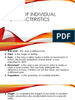 Types of Individual Characteristics