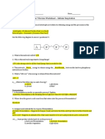 Worksheet Cellular Respiration#2 - Ch9 PDF