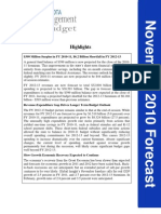 Forecast Summary November 2010