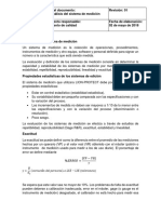 Analisis Del Sistema de Medicion y Estudio Preeliminar de Habilidad El Proceso