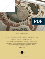 A Fiscalização Preventiva Da Constitucionalidade