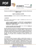 Bourse de Mobilité Intra Afrique AGNES - Appel - À - Candidatures - 2020 - Français