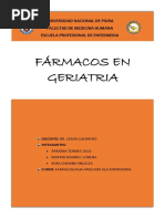 Farmacos en Geriatria