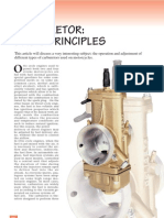 Carburetor Basic Principles