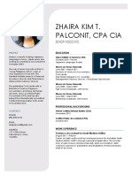 Zhaira Kim Palconit - CV 07-24-2019