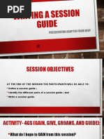 Writing A Session Guide